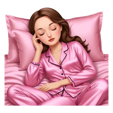 blair waldorf sleeping with la perla silk pink pyjamas  sticker