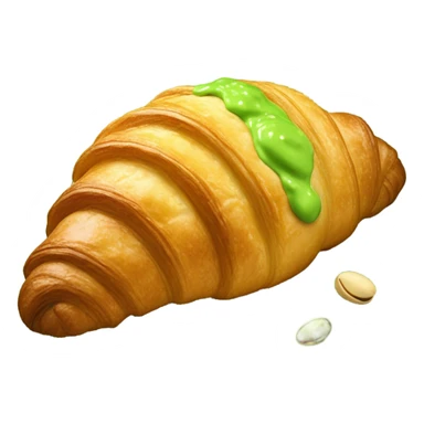 croissant with pistacho cream sticker
