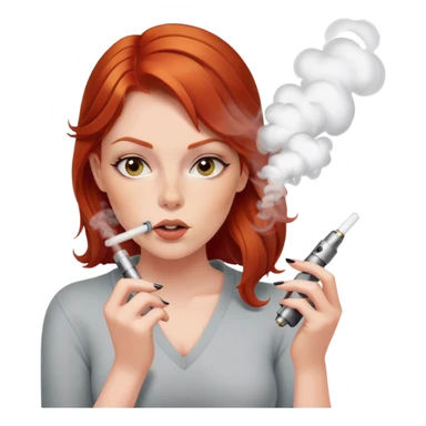 Redhead vaping  sticker