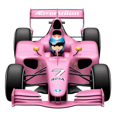 Coche de f1 rosa 🏎️ sticker