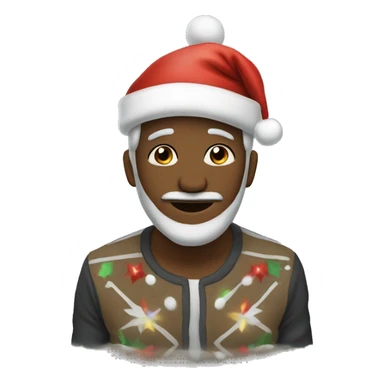 something unusual christmas and new year sticker