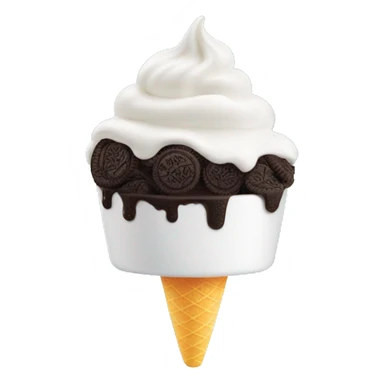 Oreo brand name frozen yogurt sticker