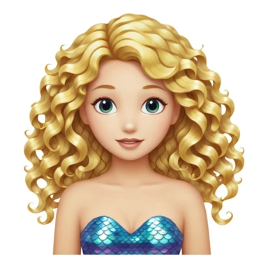 loira cacheada sereia sticker