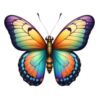 butterfly from pupa sticker