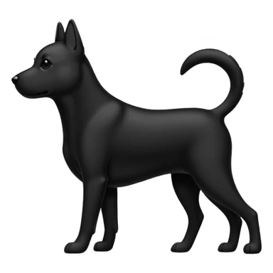 dog silhouette sticker