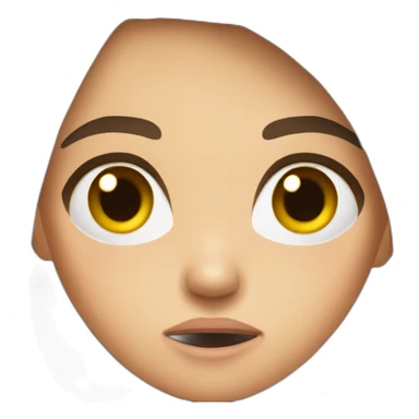 girl with brown hair is very angry, aggressive, dissatisfied sticker