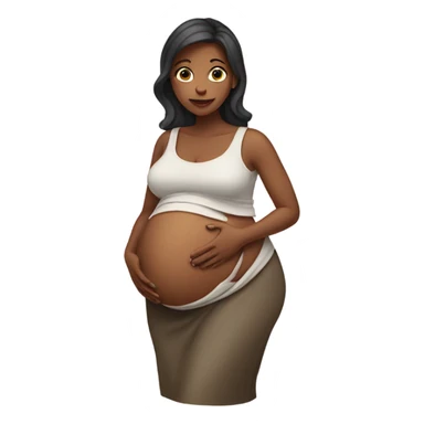 woman pregnant  sticker