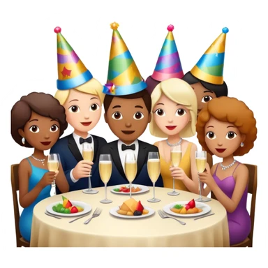family dinner sticker