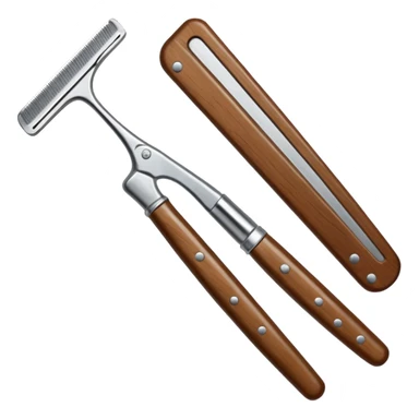 straight razor, barber shop. sticker