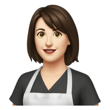 Melanie lynskey dietician apron sticker