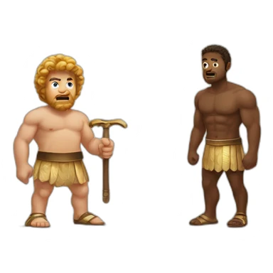 David and Goliath  sticker