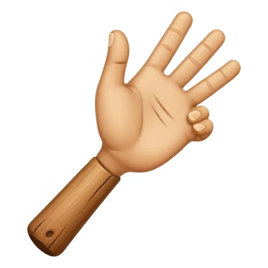 Stick hand gesture sticker