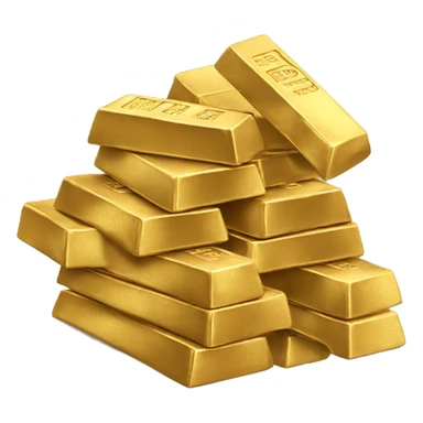gold bars without inscriptions sticker