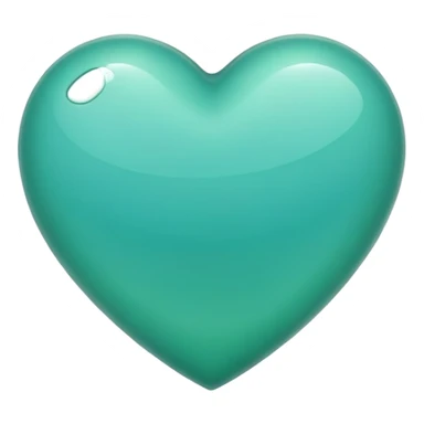 Heart green Aqua sticker