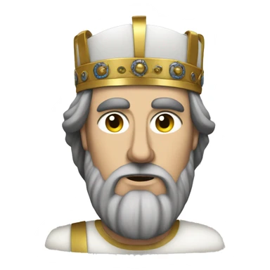 white byzantine emperor maurice sticker