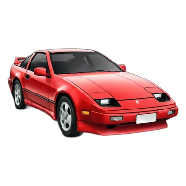 Red 300zx turbo saudi plate sticker