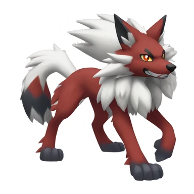  Incineroar Zoroark Lycanroc Fakemon sticker