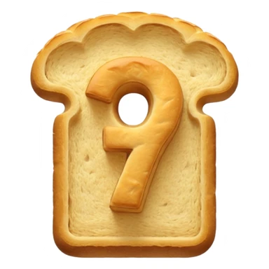 Number one made by bread sticker
