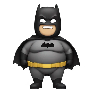 fat fat fat batman sticker