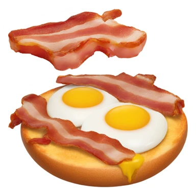 eggs eating bacon sticker