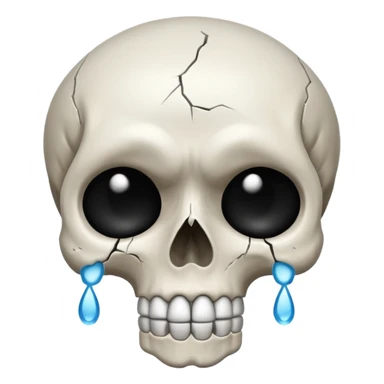 😭+💀 sticker
