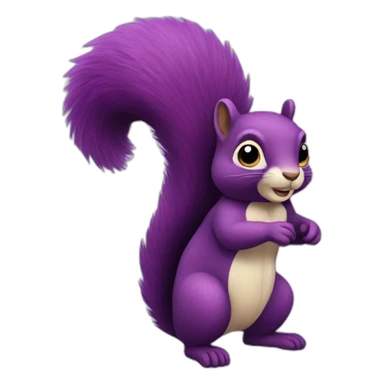 the purple squirrel sticker