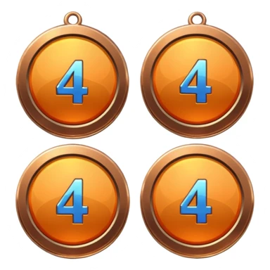 4th place medals sticker