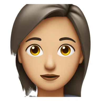 Lady with eye twitching sticker