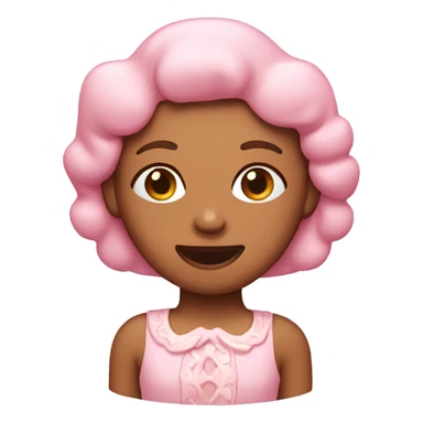 pastel pink gingerbread girl sticker