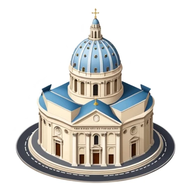 saint peter's church rome 
no frame, no squared style
aereal view from up sticker