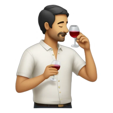 spanish person drinking wine sticker
