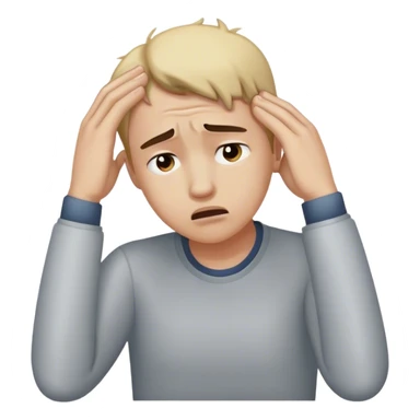 a hand to the forhead frustrated sticker