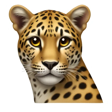 Uma onça pintada com um lírio  sticker