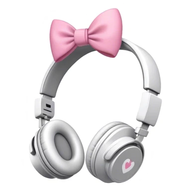headphones with bows sticker
