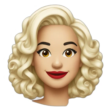 Rita ora smiling sticker