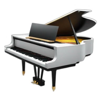 laptop on grand piano sticker