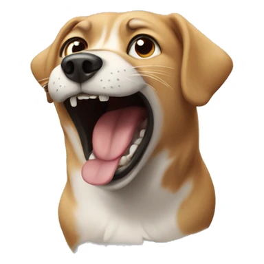 Dog screaming  sticker