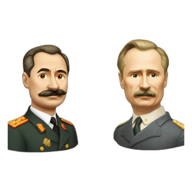 Vladimir putin and Joseph stalin sticker