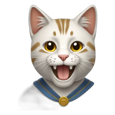 Saludo de gato sticker