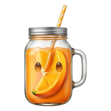 Mango drink mason jar  sticker