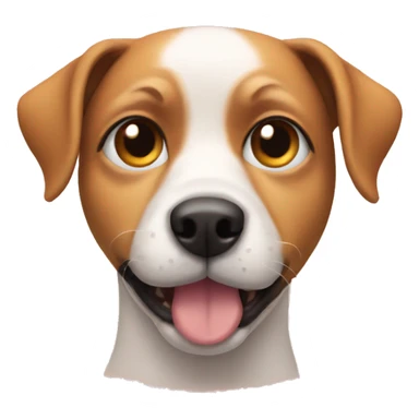 a dog with eyelashes  sticker