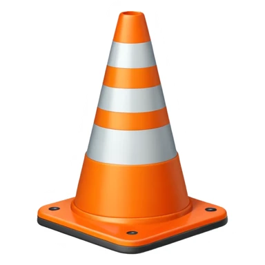 Trafic cone color 52 180 235 sticker
