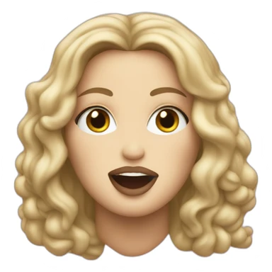 madonna singing hung up sticker