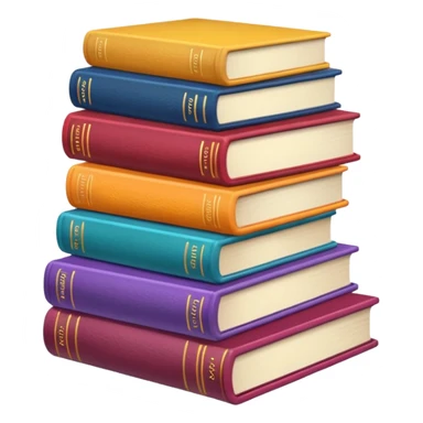 libros aesthetic de colores sticker