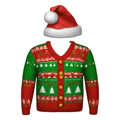 Realistic Ugly Christmas sweater sticker