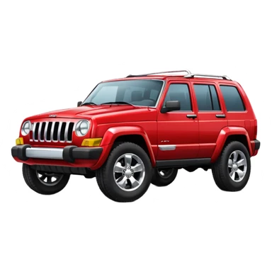 Jeep Cherokee red suv sticker