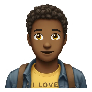 18 teen boy wearing a shirt that says I love Christina sticker