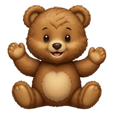 teddy bear saying yes sticker