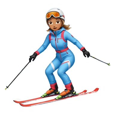 Woman Skiing, Matterhorn sticker