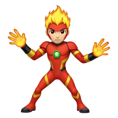 Heatblast from Ben 10 sticker